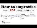 How to improvise over 251 progressions