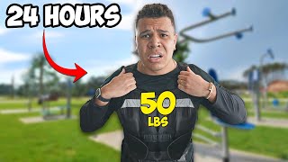 I Wore A 50LB Weighted Vest For 24 Hours (WEIGHT LOSS HACK)
