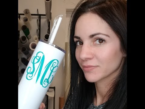 Making Your First Vinyl Cut, Vinyl Monogram Part 3 Of "What The Heck Do I Do With This Machine?"