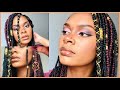 HOW TO ACCESSORISE BRAIDS || GOLD STRING, RINGS AND BEADS || SOUTH AFRICAN YOUTUBER