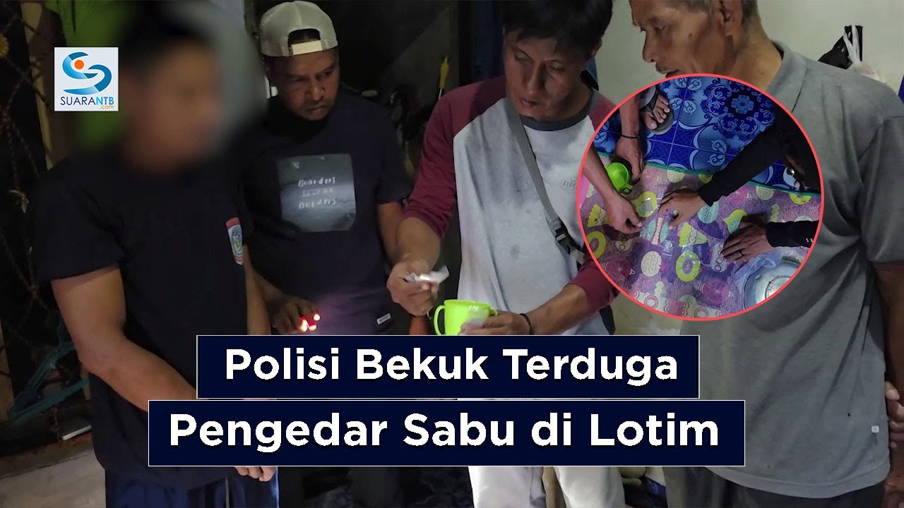 Satres N4rk0ba Polres Lotim Bekuk Terduga Pengedar S4bu