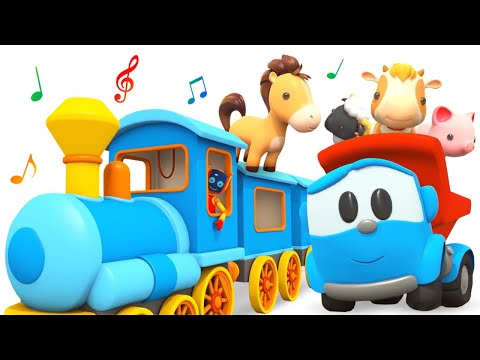 ?Cante com Léo o caminhão! Desenhos animados com música. Animação infantil