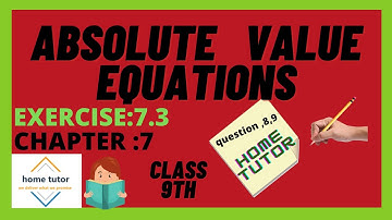 How To Solve Absolute Value Equations, Basic Introduction, Algebra in Hindi /Home Tutor.