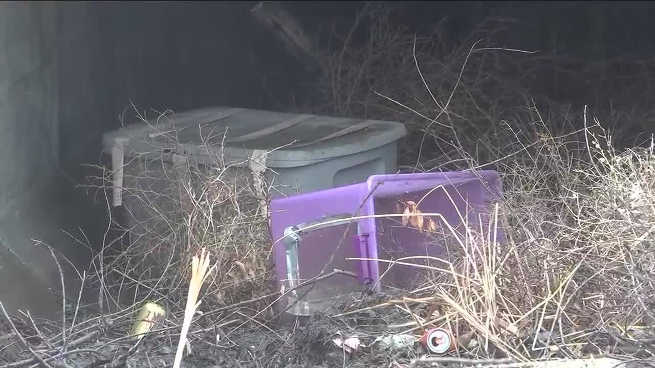 Rapid City agencies clean out illegal encampment off of Highway I-90 last Thursday
