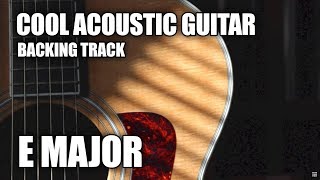 Cool Acoustic Guitar Backing Track In E Major - Version 2 chords