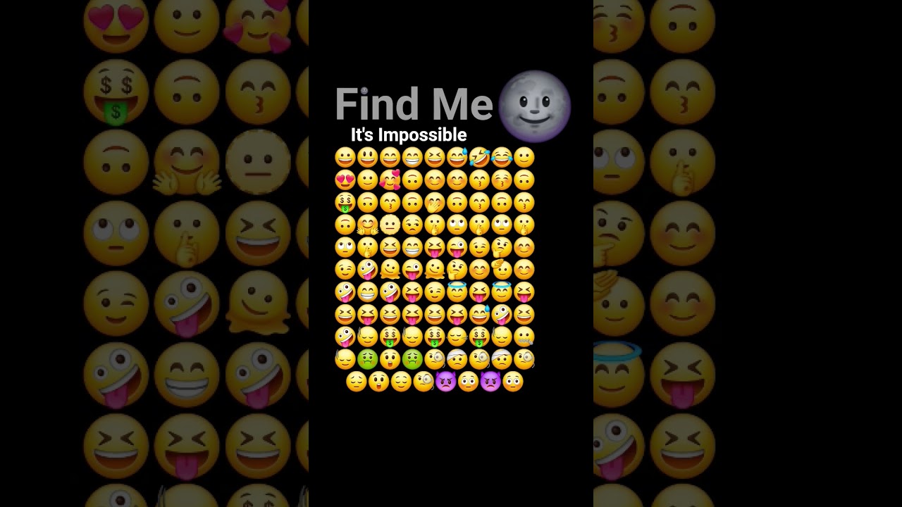 Try to find me emoji challenge (difficult level) 