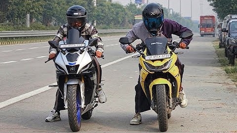 Yamaha R15M  vs Hero Karizma XMR 210 || DRAG RACE 
