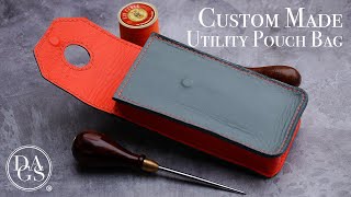 Crafting a Stylish Leather Utility Pouch – Practical and Stylish Leather Project!