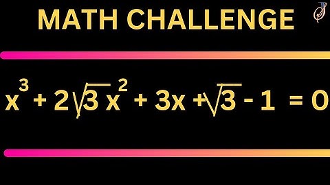 Toughest Math Challenge you