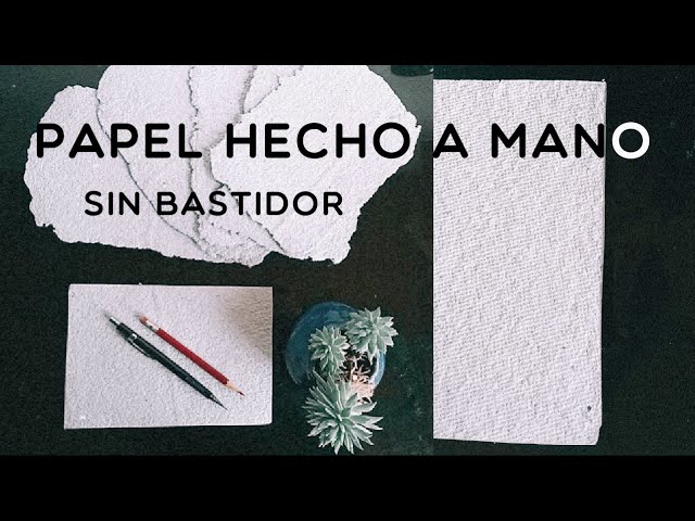 🌿 CÓMO hacer Papel Reciclado DELGADO