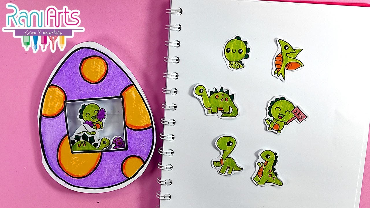 Haz STICKERS de DINOSAURIOS - DIY - DINOSAUR STICKERS