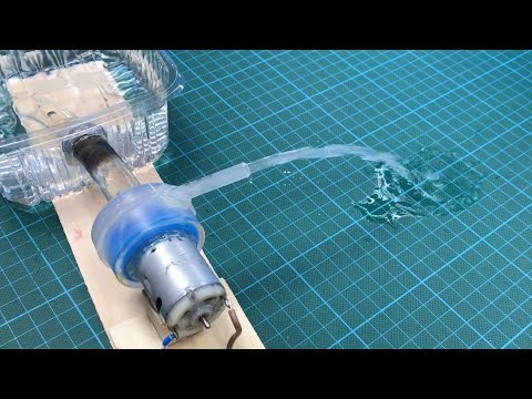 Evde Küçük Su Pompası nasıl yapılır - El yapımı mini Su Pompası - Basit icatlar