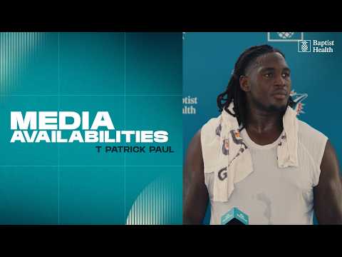 T Patrick Paul meets with the media | Miami Dolphins