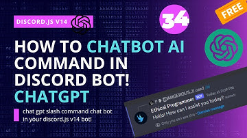 Creating a Chatbot AI Command in Discord.js | ChatGPT Tutorial