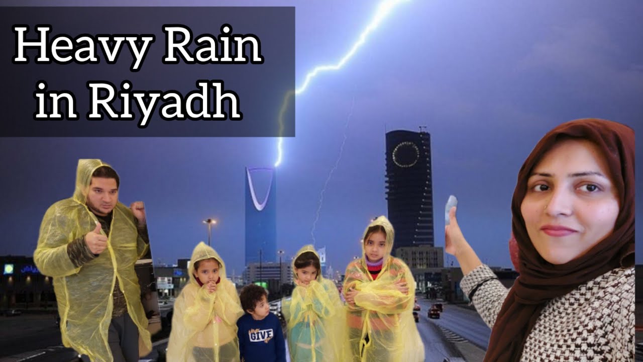 Very Heavy Rain In Riyadh Saudi Arabia || Topup market || Barish may ...