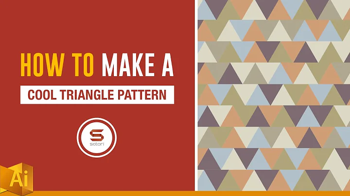 COOL TRIANGLE PATTERN IN ADOBE ILLUSTRATOR - ᴛʀɪᴀɴɢʟᴇ ᴘᴀᴛᴛᴇʀɴ
