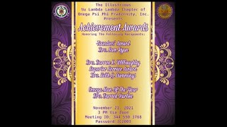 Celebrity Nu Lambda Lambda’s Achievement Awards Profile