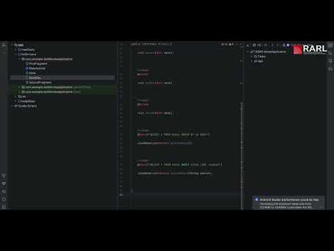 task 6:  Notes App in Android Studio | Room Database Tutorial with CRUD Operations  [XML + Java].