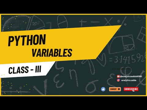 Class III Python Tutorial for Beginners | Variables in Python