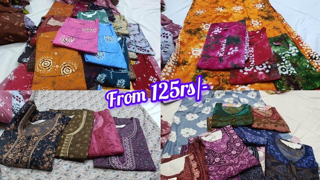 £chickpet Bangalore Wholesale nighties @125rs || single piece courier available