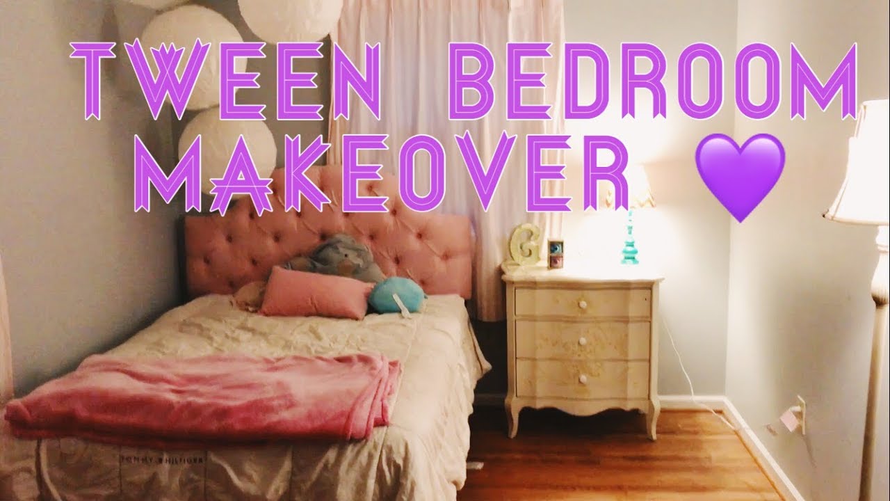 TWEEN BEDROOM MAKEOVER | NEW BED - YouTube