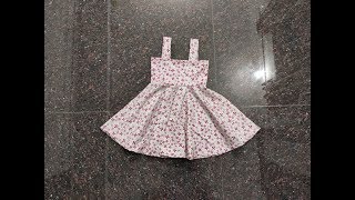 How to cut and stitch dungaree dress for kids in kannada