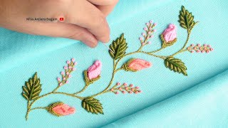 'Easy Hand Embroidery Patterns for Pastel Outfits | StepbyStep Tutorial'