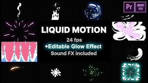 Liquid Motion Elements Motion Graphics Templates