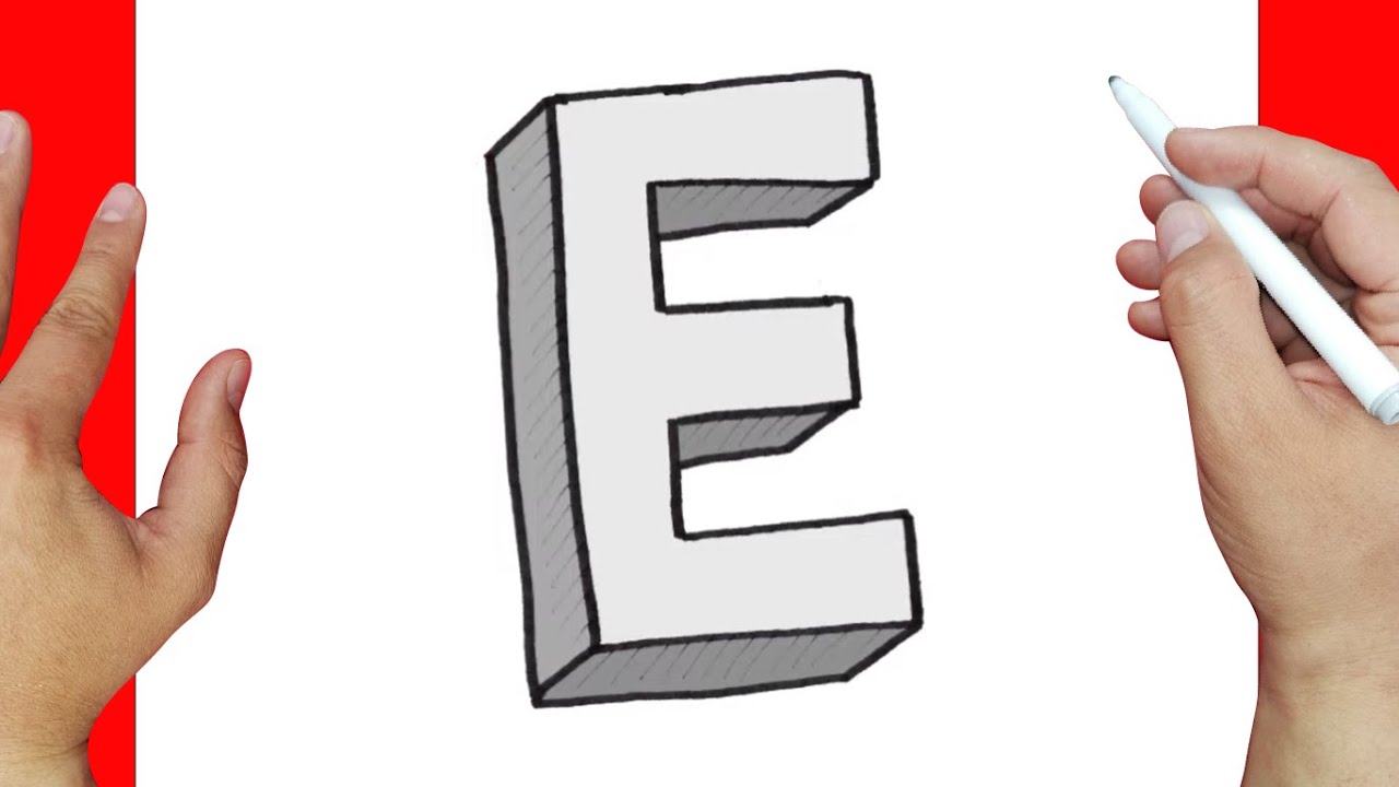 Como Dibujar En 3d La Letra E IMAGESEE Como Dibujar En 3d La Letra E IMAGESEE