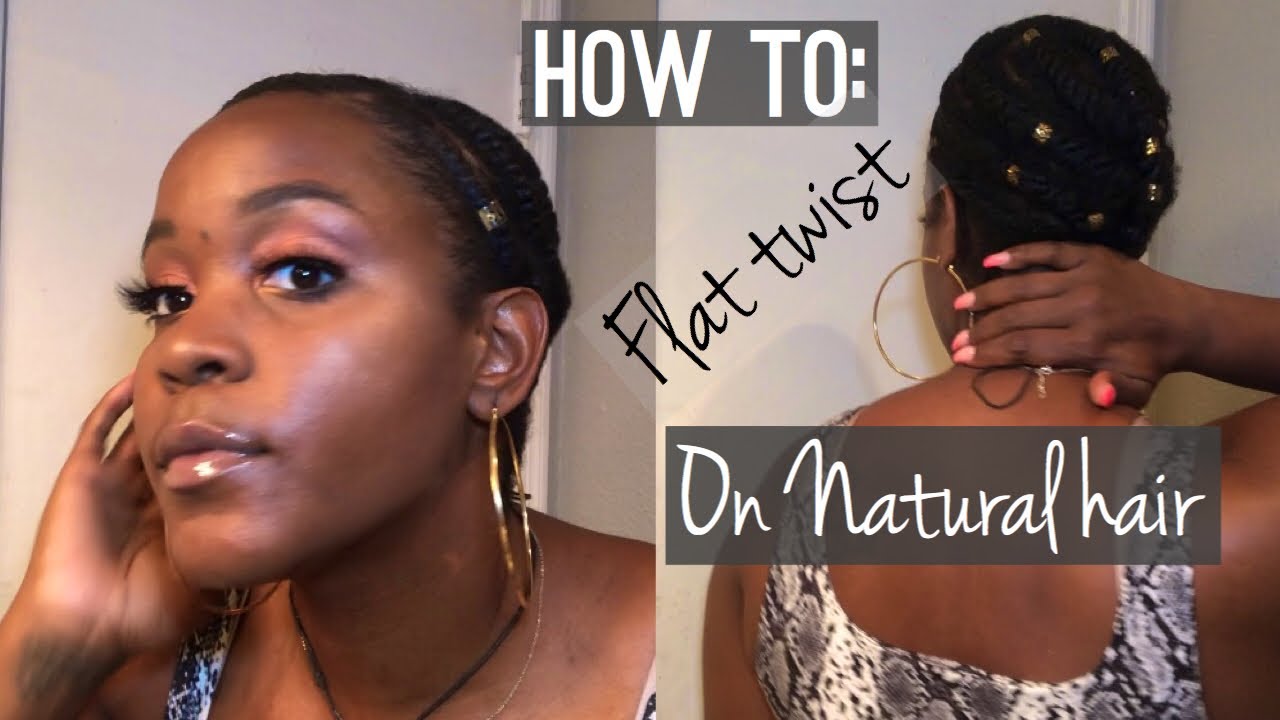HOW TO: flat twist on natural type 4 hair (pt.1) *DETAILED*