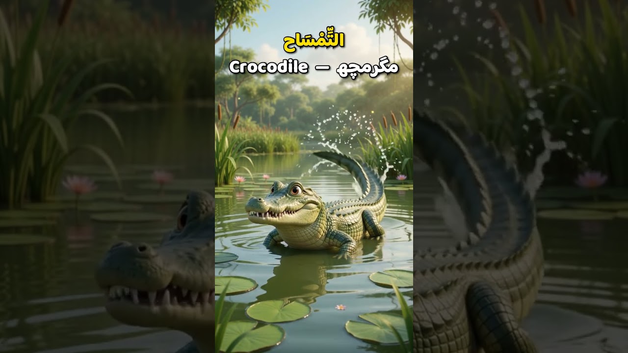 Let's learn! | Reptile Names in Arabic 🦎 #learn #arabic #kidslearning