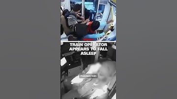 Video appears to show train driver falling asleep