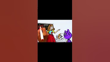 Poppy Playtime Chapter 3 Coloring Pages / Smiling Critters and Miss Delight #catnap #dogday #shorts