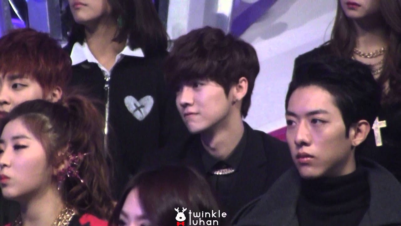 131229 SBS 가요대전 BTS 무대 가수석 EXO 루한 focus