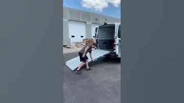 Mercedes Sprinter Standard Roof Height cargo van with WM Systems swivel loading ramp