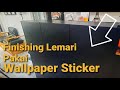 Lapis Lemari Pakai Wallpaper Sticker, Lebih Praktis Dibanding Pakai Cat