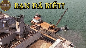 Cách Sà Lan nạo vét bùn ở cảng || How to Barge dredges mud at the port || TMH