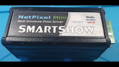 Setup, configure and using the SmartShow NetPixel Mini controller