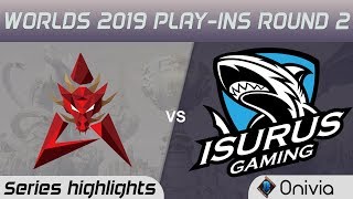 HKA vs ISG Series Highlights Worlds 2019 Play in Round 2 Hong Kong Attitude vs Isurus Gaming by Oniv
