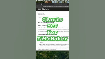 Claris MCP for FileMaker