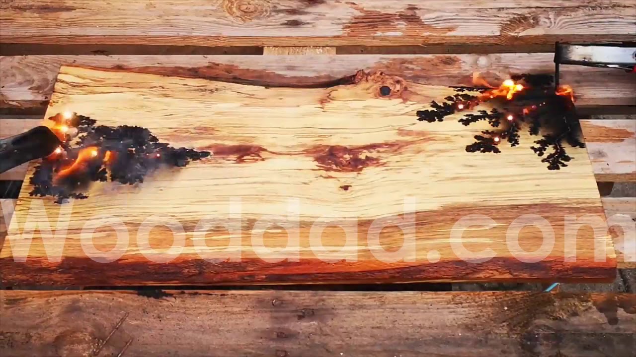 Fractal Wood Burning #chemistry #science #physics #electricity #art #f