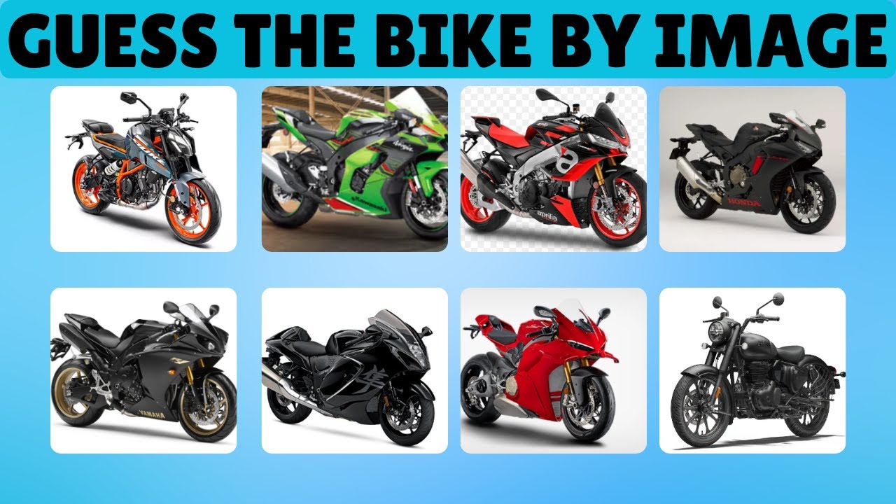Guess the Famous Bikes by Their Images | Motorcycle Quiz Challenge