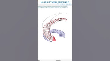 Cầu thang xoắn cho phòng khách sang trọng #tungduongarch #sketchup #dynamiccomponent #thietkenhadep