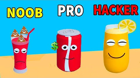 Juice Run 3D Game  2021 in Noob vs Pro vs Hacker - All Levels