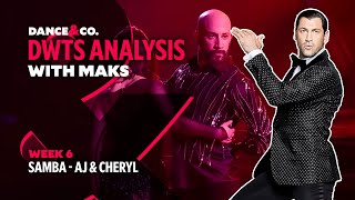 DWTS MAKS ANALYSIS: Week 6 - AJ Mclean & Cheryl Burke's Samba