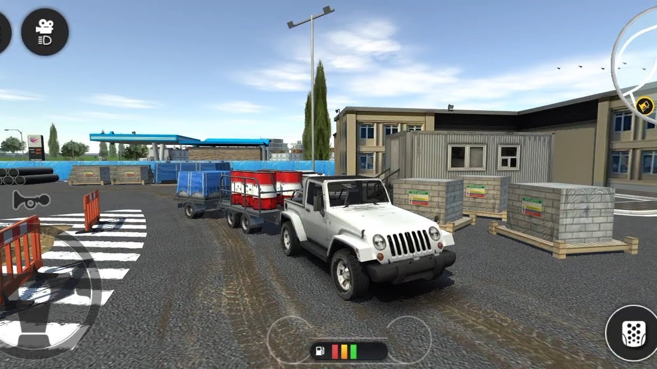 🏗️ Drive Simulator 2020 Gameplay | Jeep Trailer Cargo Transport Challenge