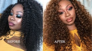 HOW I CHANGED THE COLOR OF MY CURLY HAIR\/ FEAUTURING NADULA HAIR