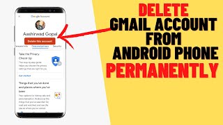 How to Delete Gmail Account From Android Phone Permanently | Delete Your Google Account