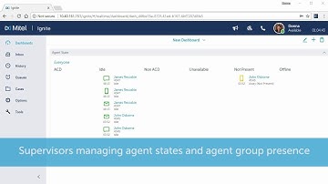 Web Ignite: Supervisors Managing Agent States and Agent Group Presence: MiContact Center Business