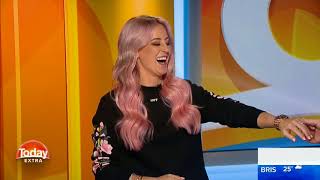 Roxy Jacenko Debuts Pink Hair on The Today Show October 2017